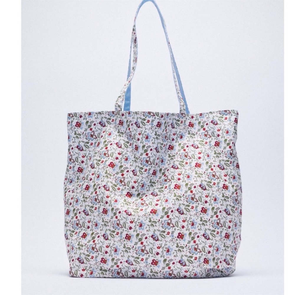 Zara Reversible Floral Tote